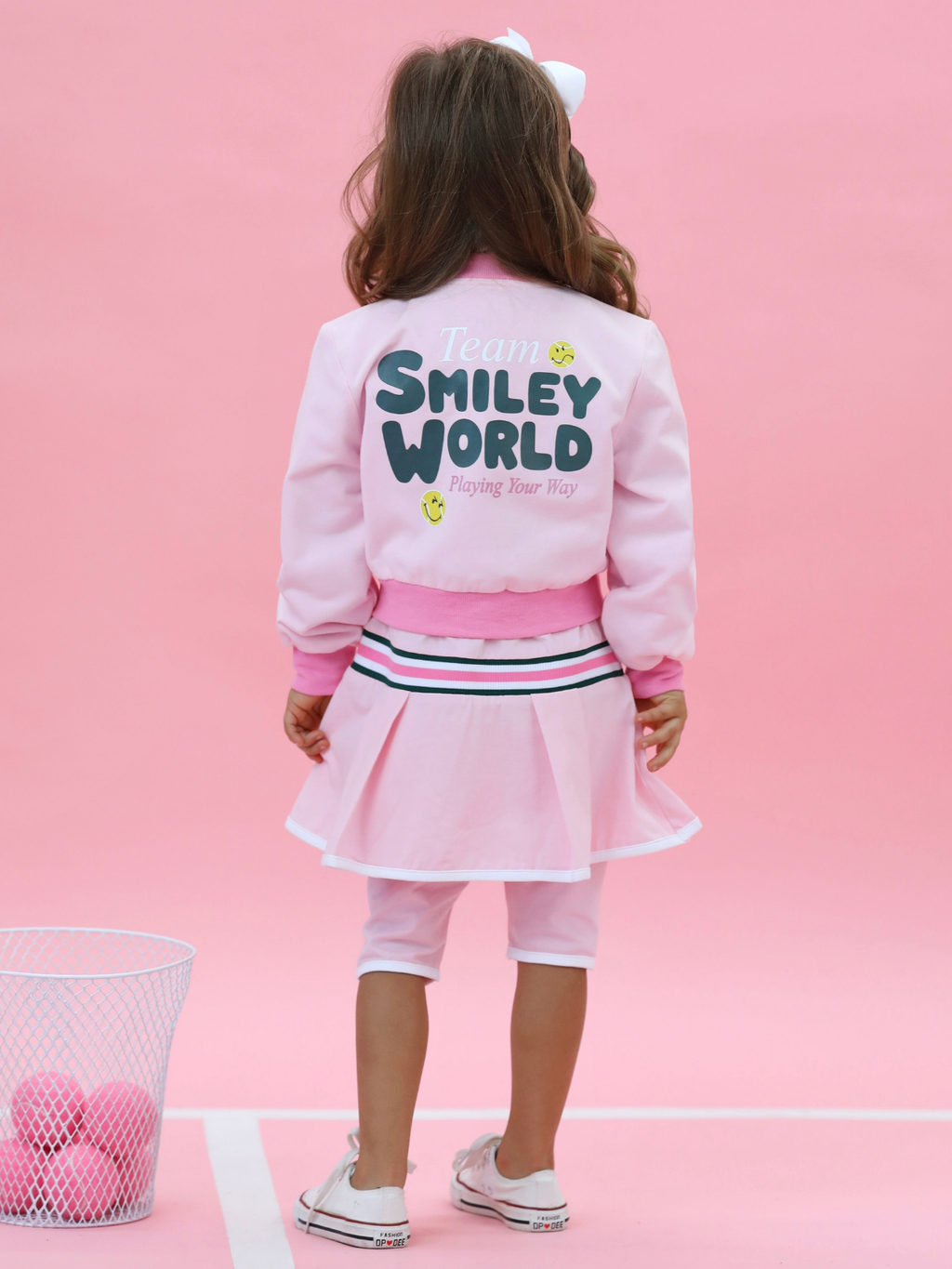 SmileyWorld Pink Sporty Bomber Jacket