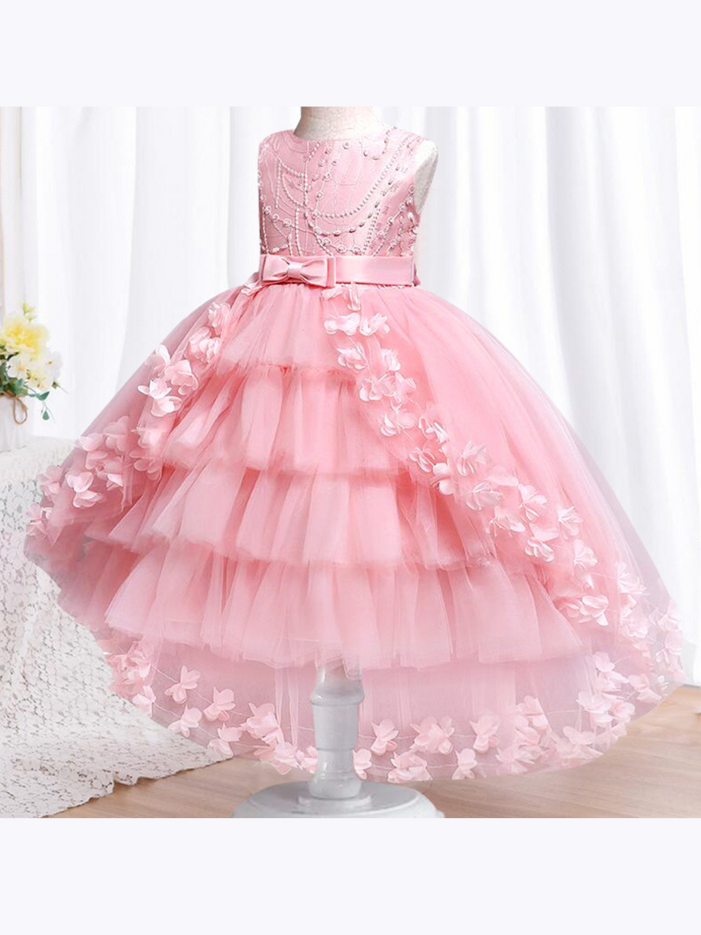 Fabulously Pink and Pretty Butterfly Special Occasion Dress