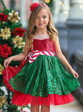 Holiday Magic Sequined Christmas Dress