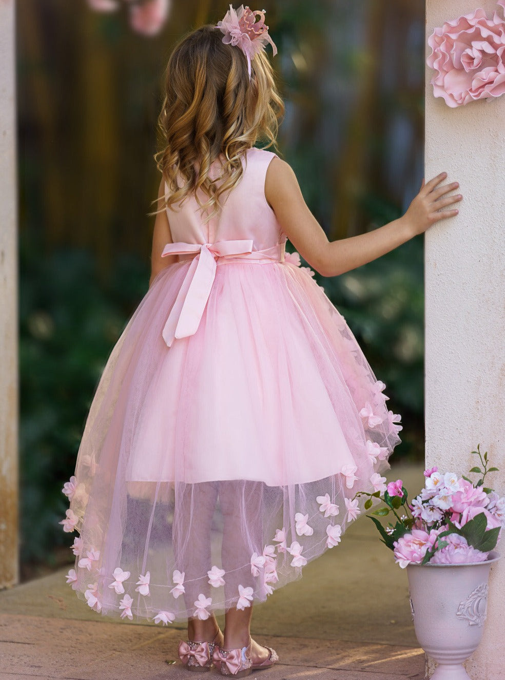 Fabulously Pink and Pretty Butterfly Special Occasion Dress
