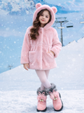 Snuggle Bear Plush Hoodie Jacket