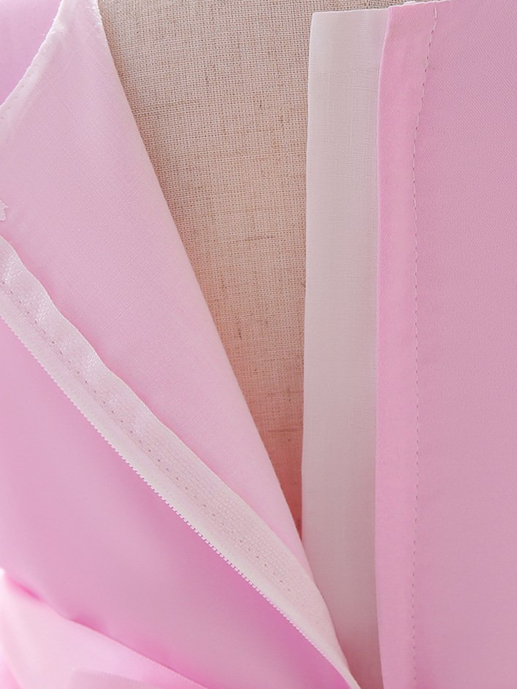 Blushing In Glam Pink Ruffle Tulle Gown