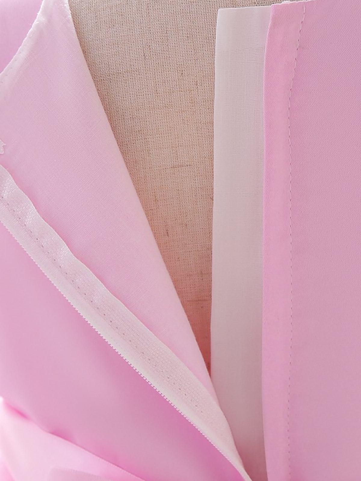 Blushing In Glam Pink Ruffle Tulle Gown