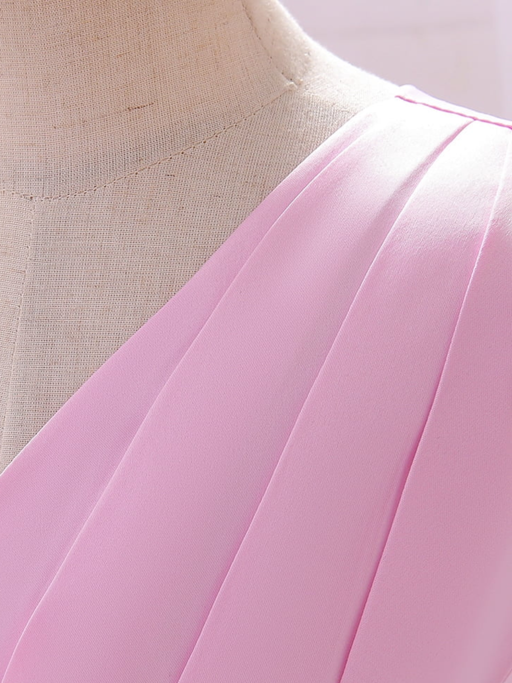 Blushing In Glam Pink Ruffle Tulle Gown