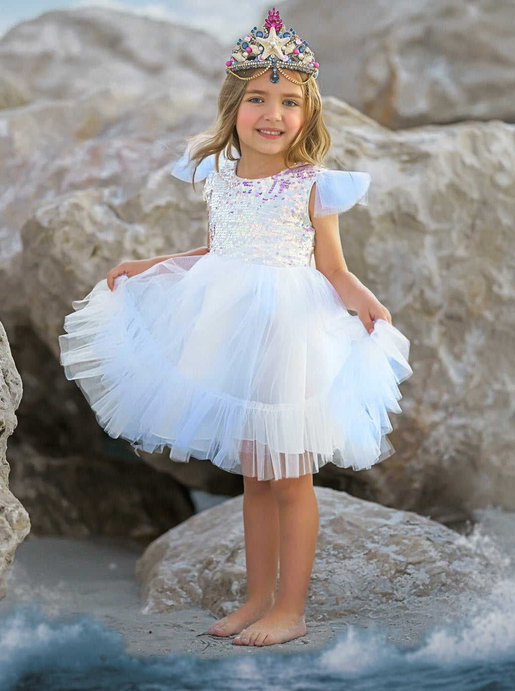 Sparkly Mermaid Twirl Tutu Dress