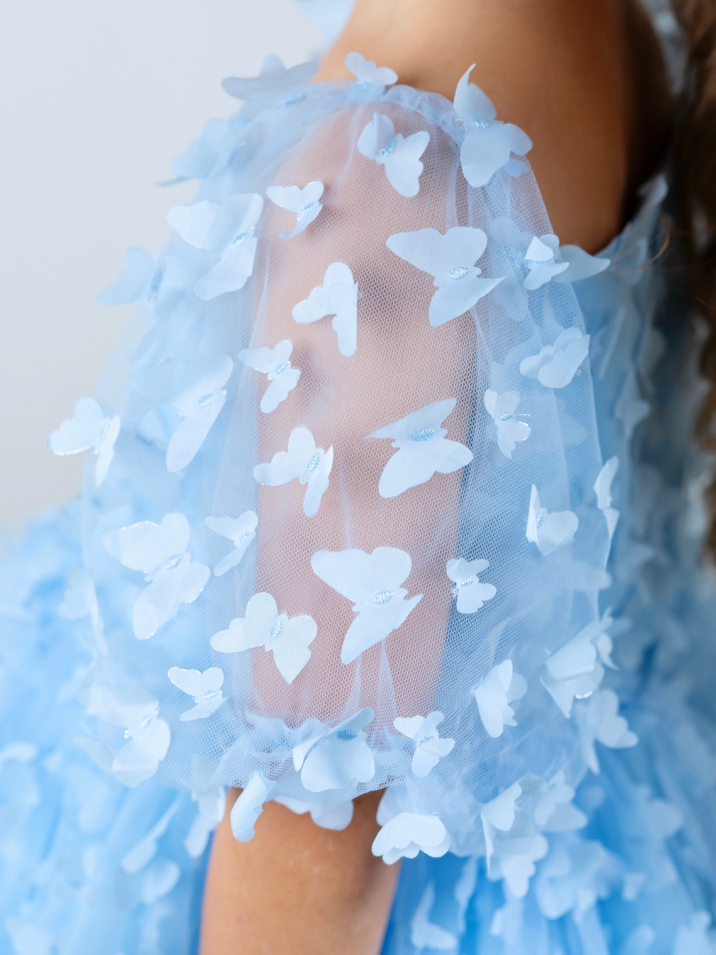 Butterfly Dream 3D Applique Party Dress