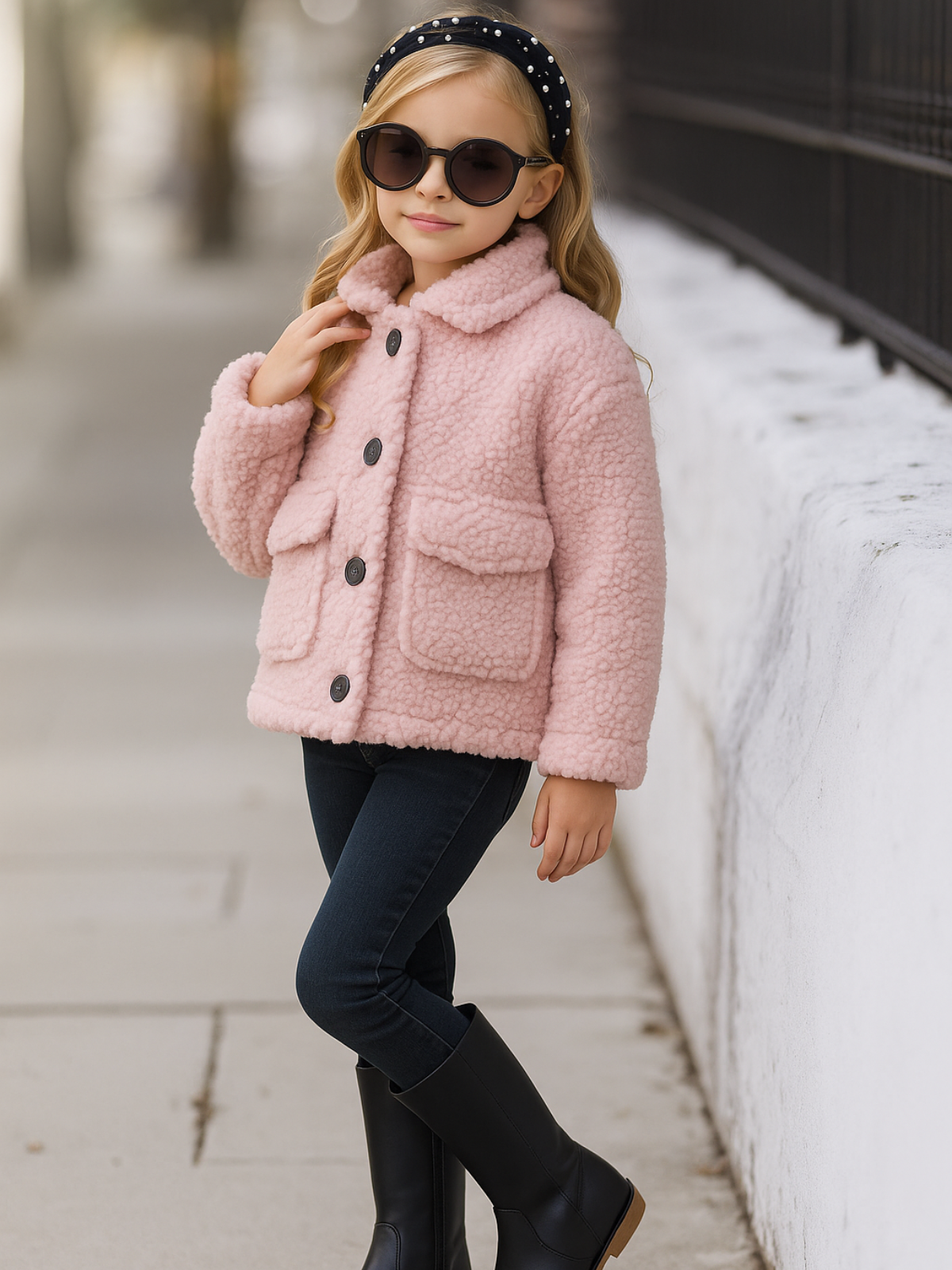 Big Teddy Vibes Plush Fleece Jacket
