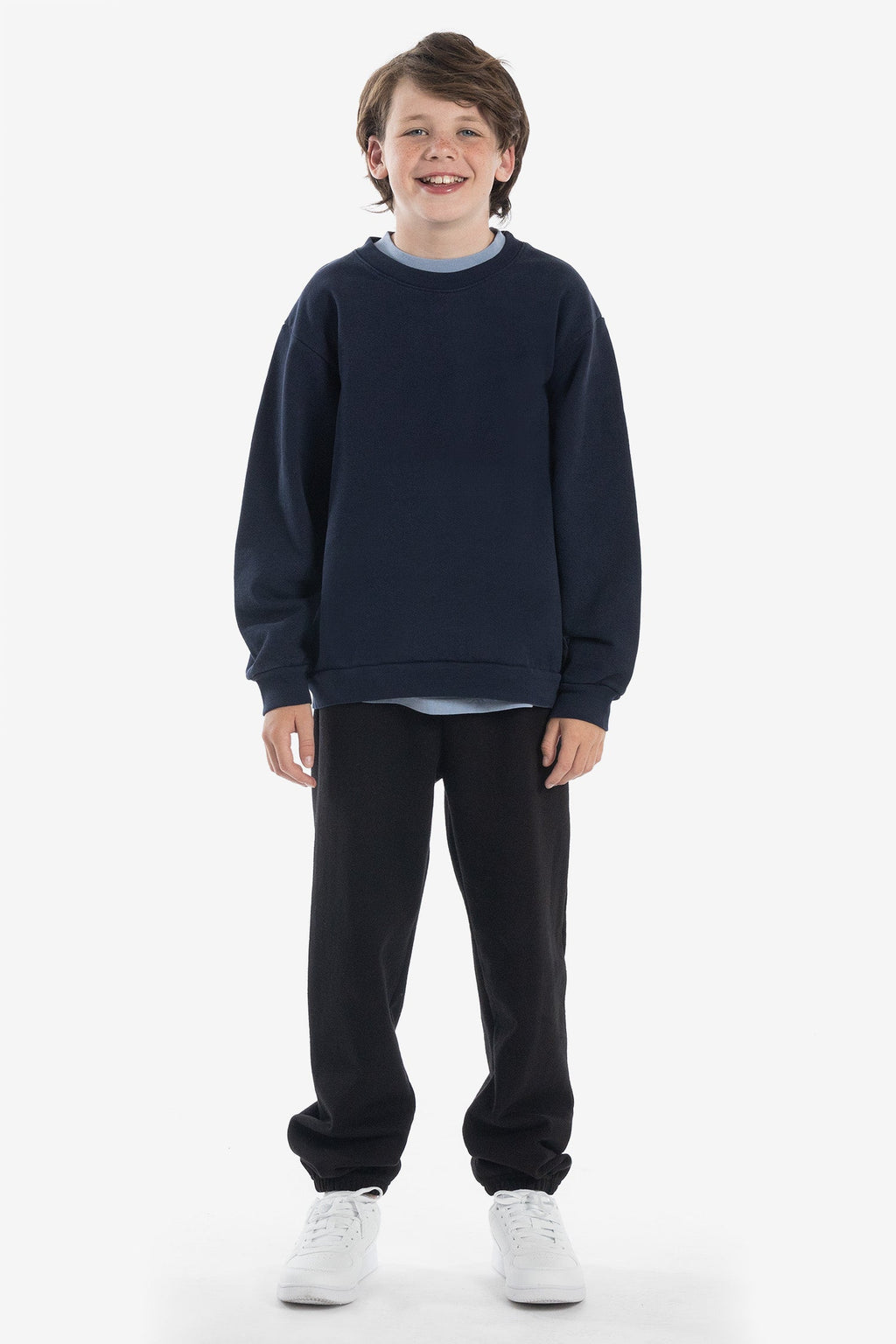 HF107GD - Kids Heavy Fleece Garment Dye Crew Sweatshirt