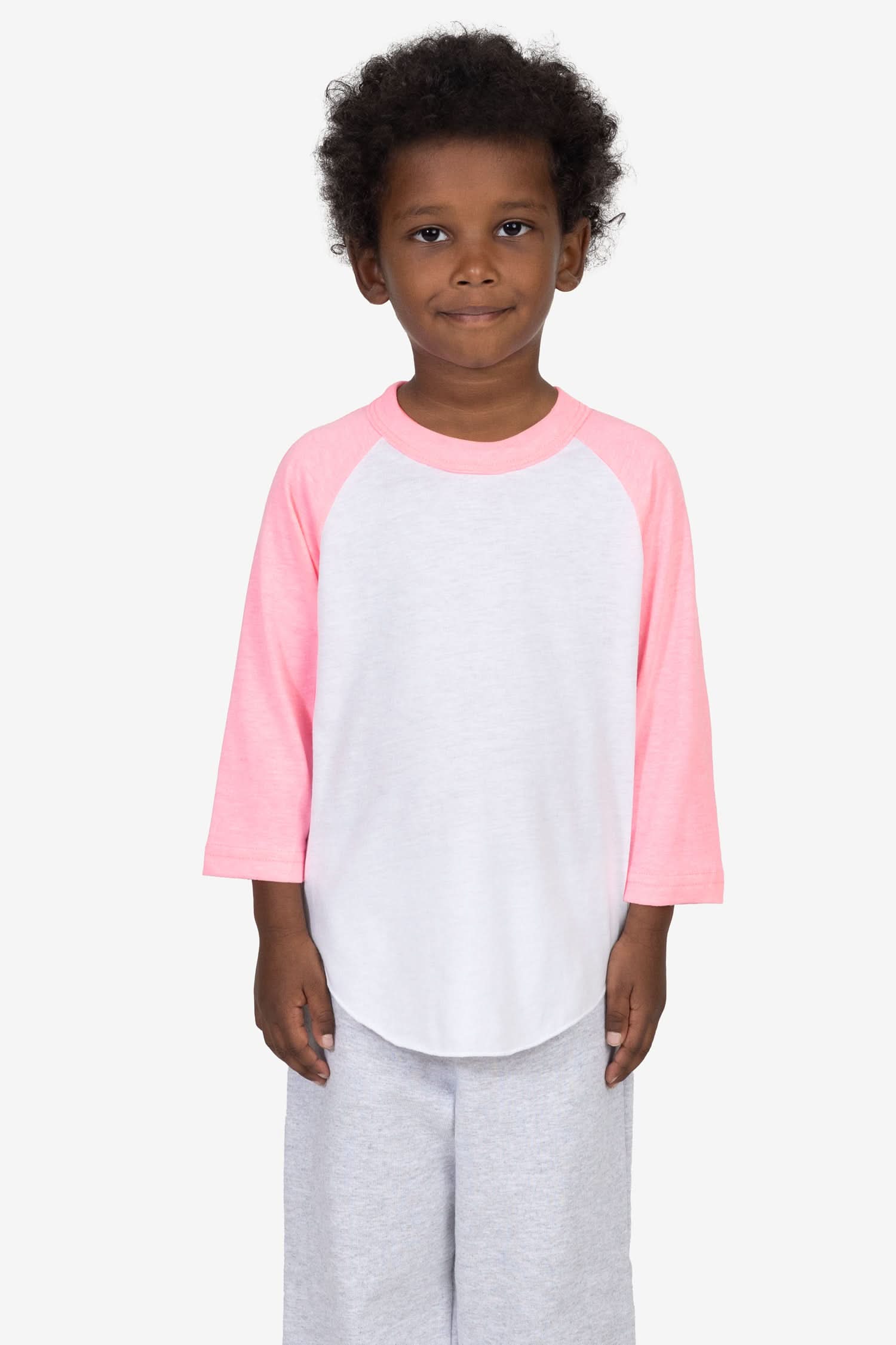 FF1053 - Toddler 3/4 Sleeve Poly Cotton Raglan