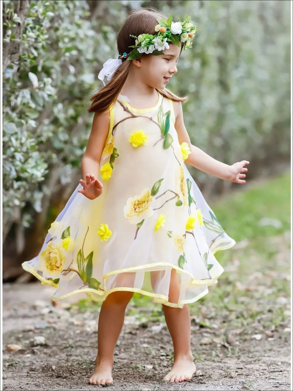 Spring Dreams Flower Lace Party Dress
