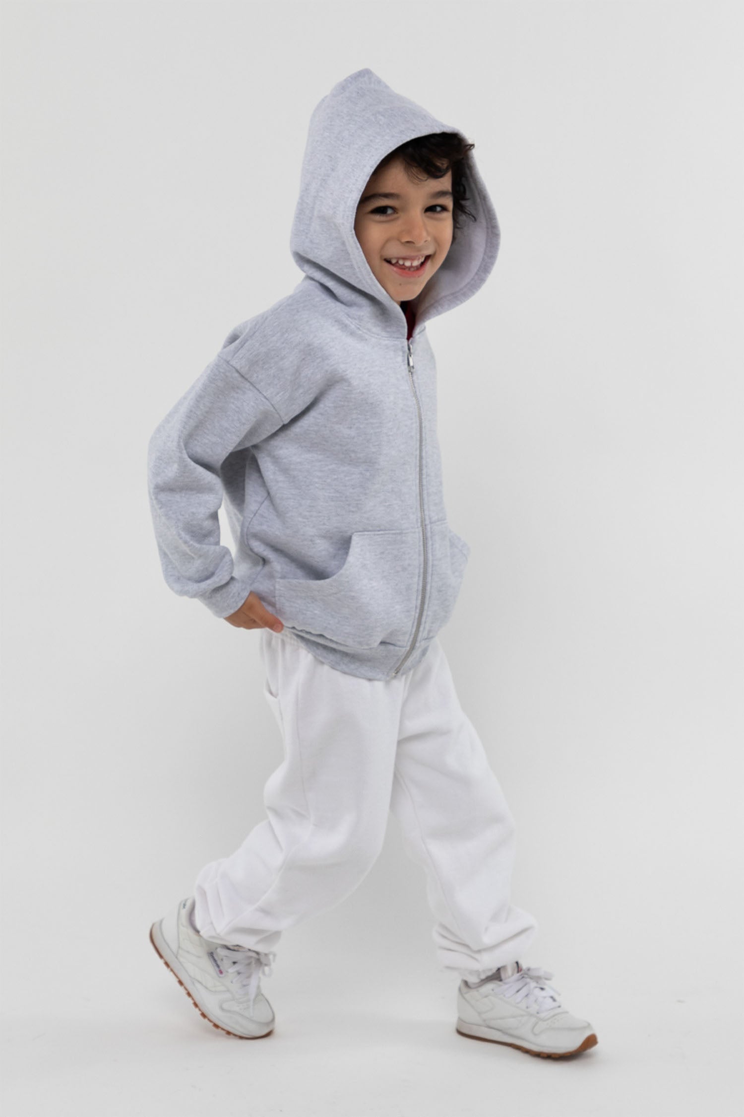 HF-110 - Kids 14oz Heavy Fleece Zip-Up Hoodie