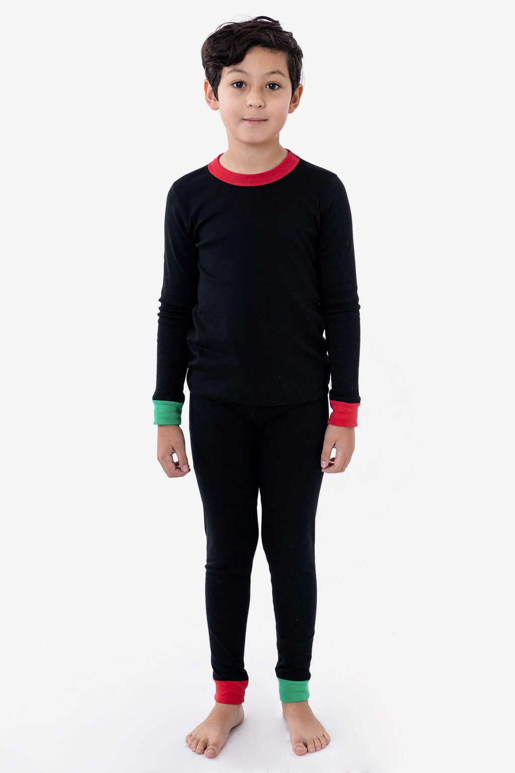 FFR107 - Kids 50/50 Long Sleeve Rib Top