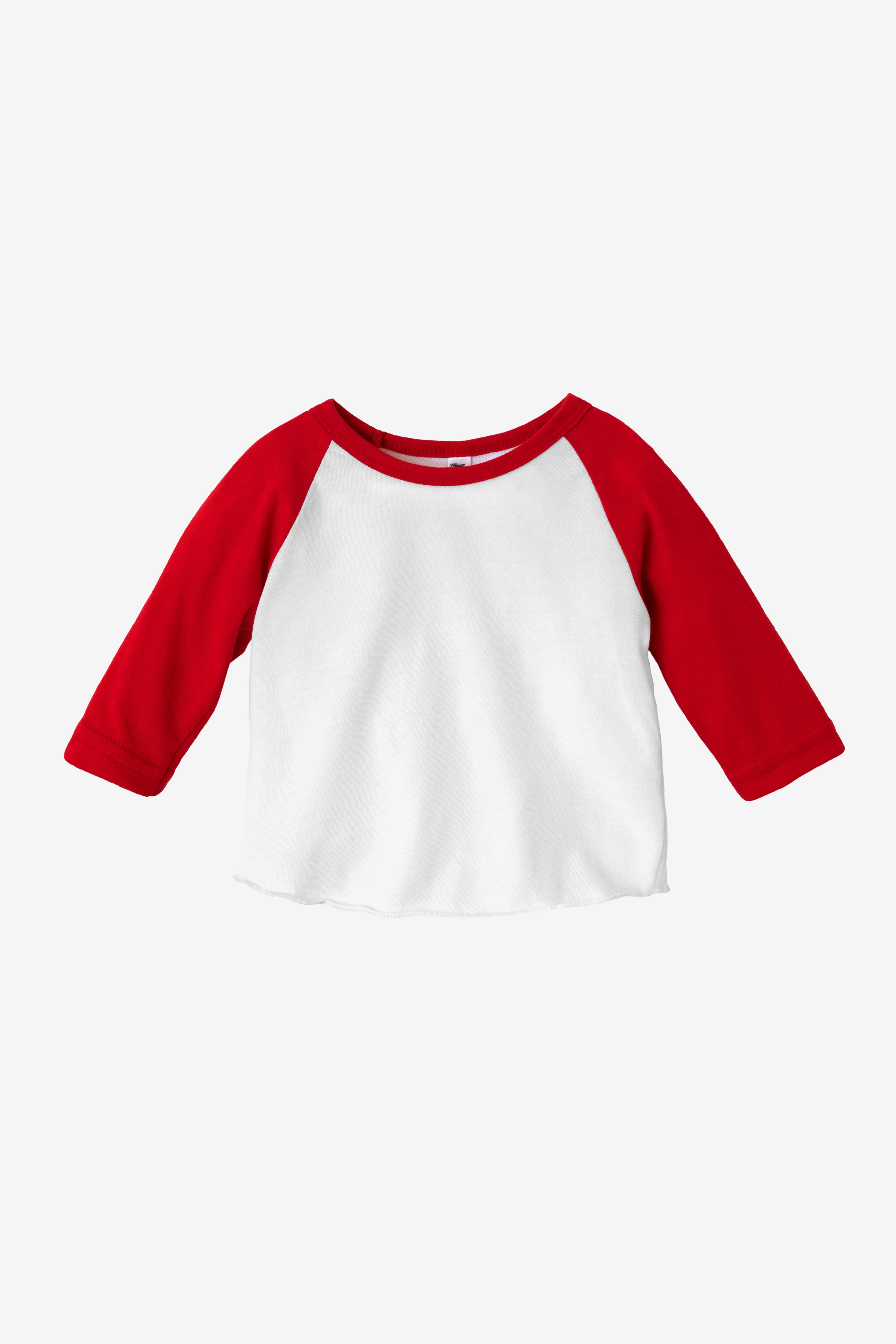 FF0053 - Infant 3/4 Sleeve Poly Cotton Raglan